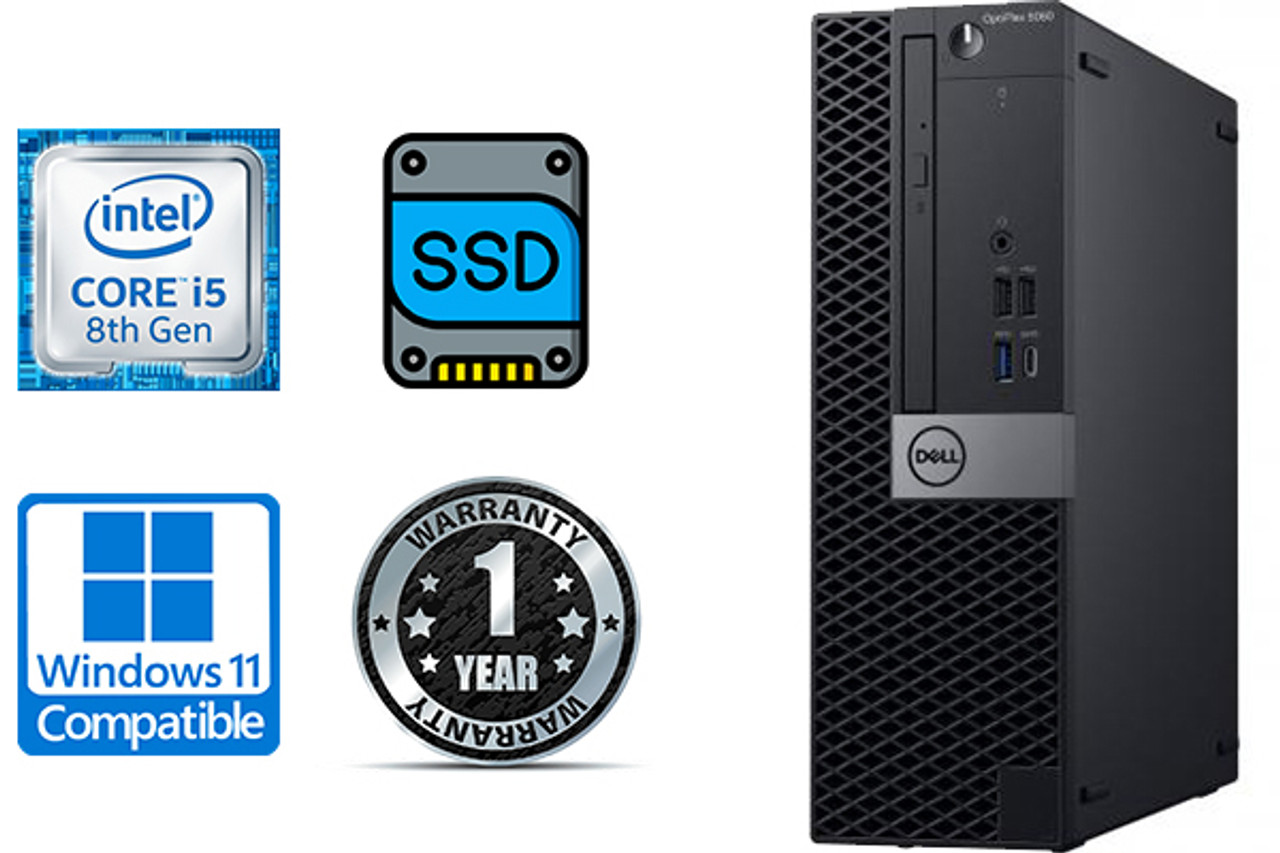 Dell Optiplex 5060 Mini Desktop Computer | 8th Gen Intel Core i5-8500T  3.2GHz | 16GB RAM | 512GB SSD and 1TB HDD | Windows 11 Pro | HDMI | Home or