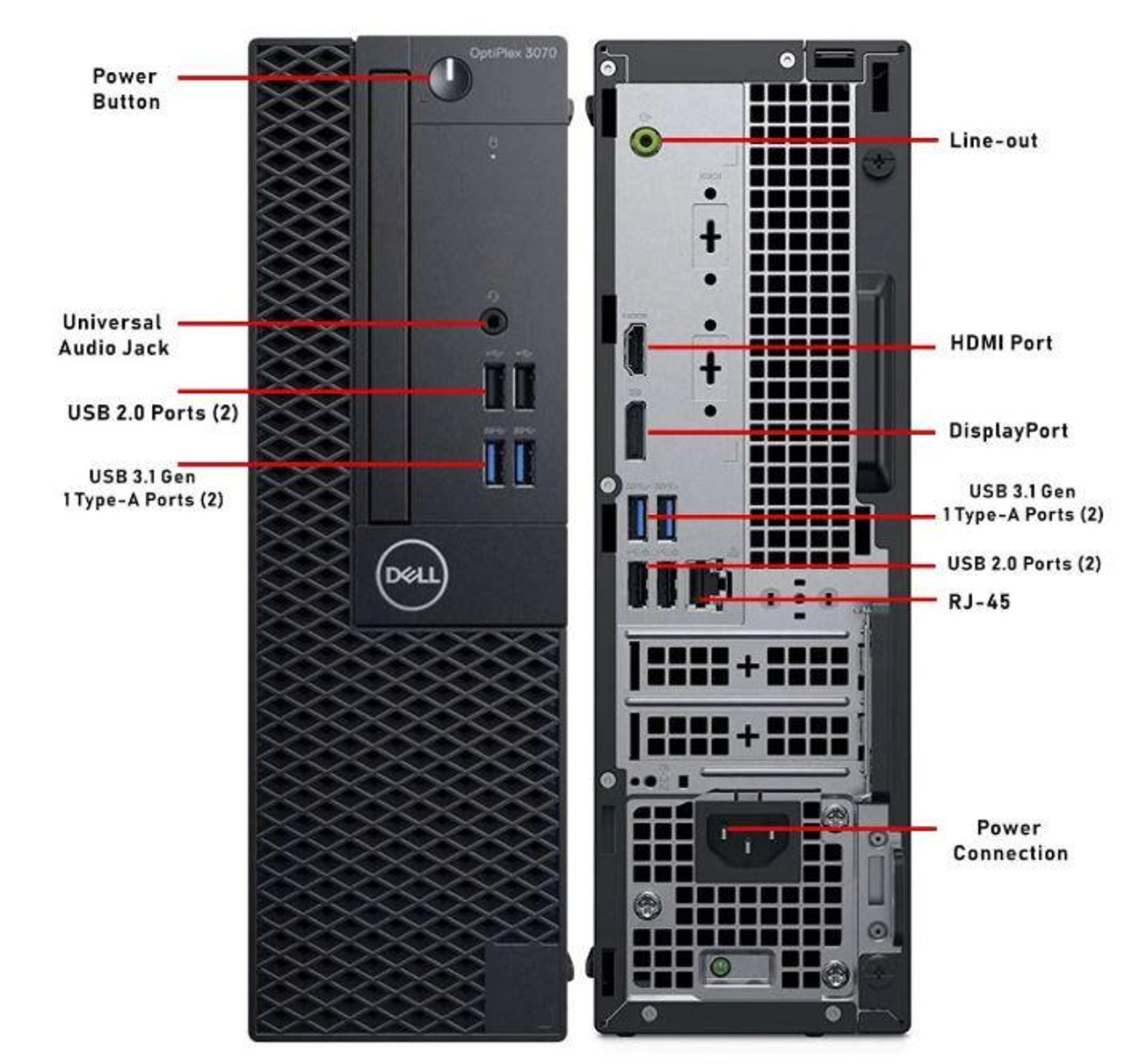 Dell OptiPlex 3070 SFF 6-Core i5 SSD Windows 11 Business PC