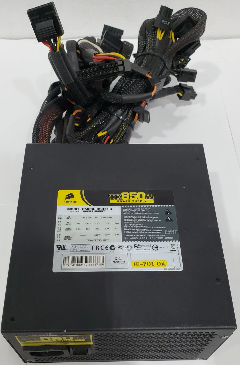 Corsair TX850W ATX Power Supply CMPSU-850TX-C