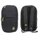 M-edge Tech Backpack with 6000 mAH Power Bank front and back