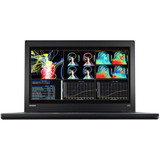 Refurbished Left side view of Lenovo ThinkPad P50s i7 laptop displaying medical imaging software, showing 15.6 display and port layout
