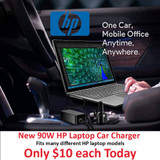 HP Genuine HP 90W Slim Combo Car Auto Adapter H6Y844AA#ABA 
