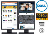 Dual Dell UltraSharp 22" Monitors Work At Home Setup