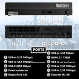 Tiny Lenovo ThinkCentre M75q Gen 2 AMD Ryzen 5 Windows 11 Pro Micro PC