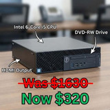Dell Optiplex 3070 SFF Core i5 SSD Windows 11 Business PC DVDRW HDMI