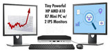  HP's Smallest Computer Package with Dual Monitors 
