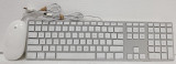  Apple A1243 Wired USB Keyboard with Numeric Keypad & Mouse Combo 
