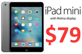 Apple Clearance Apple iPad Mini 2 Wi-Fi Only Retina Display, A1489 Space Gray 