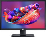 Refurbished Dell UltraSharp U2412HM 24-inch Widescreen LED Vertical Monitor, vibrant display showcasing a vivid abstract design with