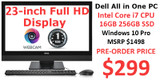 Clearance 85% OFF Dell 23-inch Core i7 16GB SSD All in One PC Package