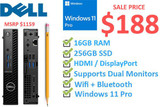 Dell Columbus Sale Windows 11 Dell Tiny Computer 16GB 256GB SSD 