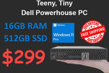 Dell Windows 11 Small Desktop Dell PC 16GB 512GB SSD Clearance Priced 