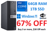 Dell Max Performance Dell Windows 11 i7 Computer 64GB 1TB SSD 