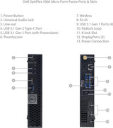 Dell Clearance Dell Optiplex 5060 Micro 6-Core i5 32GB Windows 11 Tiny Computer 