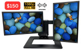 Dell A Pair of 22" Monitor with Dual Monitors Stand 