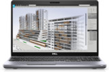 Refurbished Side view of laptop screen showing a 3D modeling software interface with various design tools and a digital representation