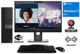 Dell Windows 11 Web Video Conference Computer Package Dell OptiPlex  w/ Dell 24" Monitor 