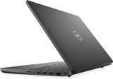 Refurbished Front view of black Dell Latitude 5500 laptop, open at a slight angle showing 15.6-inch touch screen, hinges and logo.