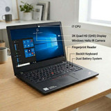 Lenovo ThinkPad T480 i7 14" Laptop | 14" 2K Quad HD IR Webcam Fingerprint