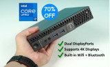 Dell OptiPlex 5070 Micro i7  PC Windows 11 6-Core 4K NVMe SSD 