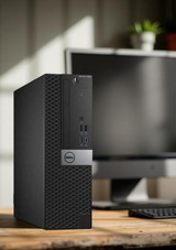 Refurbished Dell OptiPlex 5060 desktop PC with Intel Six Core i7-8700 processor, 32GB DDR4 RAM, and a 256GB SSD (Upgradeable).