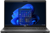 Refurbished Dell Latitude 5500 i5 15.6 laptop with Windows 11 Pro, featuring a touchscreen display and Microsoft Office preinstalled