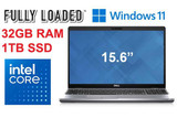  Dell Latitude 5520 i5 11th Gen 32GB RAM SSD Windows 11 Pro 15.6" Business Laptop 