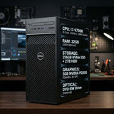Dell Precision 3630 i7-9700K 32GB RAM 256GB SSD 2TB HDD Nvidia P2200 Workstation PC