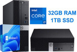  Dell Core i7 Computer Package Windows 11 w/ a Dell 24" Monitors 