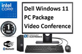  Dell Windows 11 Micro Computer Package with 24" Monitor Built-in Webcam 