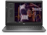 Refurbished Dell Precision 7750 i9 workstation laptop with 64GB RAM and Nvidia RTX 4000 graphics on a medical imaging software interface.