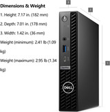 Refurbished Dell OptiPlex 7020 Micro Form Factor 14th Gen Intel Core i5-14500T CPU (Turbo Speed 4.8GHz), 16GB RAM, 256GB NVMe SSD