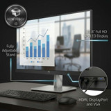 HP E24 G4 23.8" Dual Monitor Set (2-Pack) – IPS 1080p, HDMI/DP/VGA – New