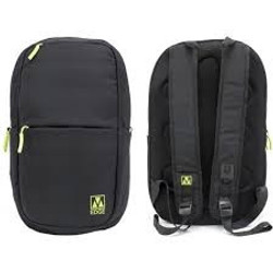 M-edge Tech Backpack with 6000 mAH Power Bank front and back