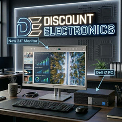 Windows 11 Computer Package Dell OptiPlex i7 PC with NEW 24" Monitor