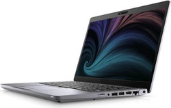 Refurbished Dell XPS 13 laptop showcasing colorful swirl design on its screen, reflecting its high-quality display capabilities.