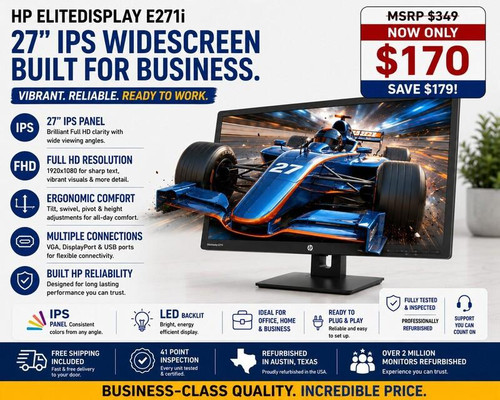  HP EliteDisplay E271i 27" IPS Widescreen LED-Backlit LCD 