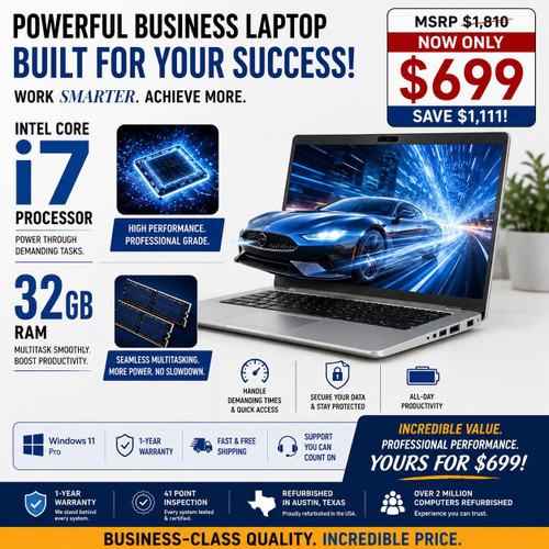  Dell Latitude 5410 i7 32GB Windows 11 Pro 14 " Business Laptop Webcam 
