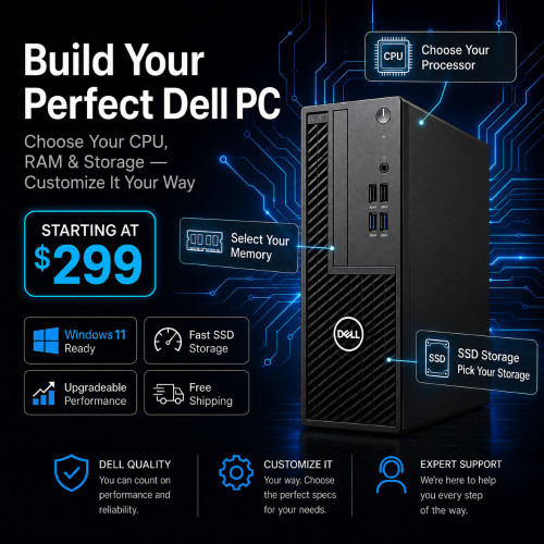 Build your own Dell Optiplex Computer With Windows 11 Shipped Fast and Free