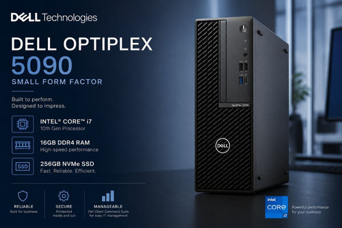 Dell OptiPlex 5090 Core i7-10700 Small Form Factor SSD Windows 11 Business Desktop PC