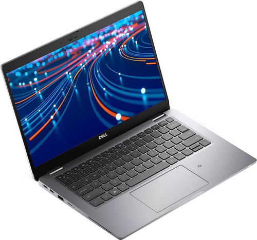 Refurbished Front view of Dell Latitude 5320 laptop with 16GB RAM and Intel Core i7-1185G7 processor displayed on screen, showing