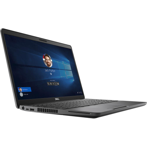 Refurbished Dell Precision 3540 i7 AMD Radeon Windows 11 Mobile Workstation shown from a slightly angled top view, highlighting