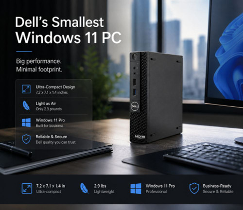 Discounted Mini PC Dell Windows 11 Desktop Computer OptiPlex 3060 Micro