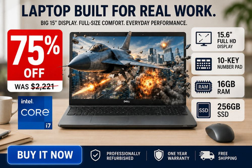 Dell Latitude 5510 i7 10th Gen 15.6" Laptop | 16GB RAM, SSD, Number Pad