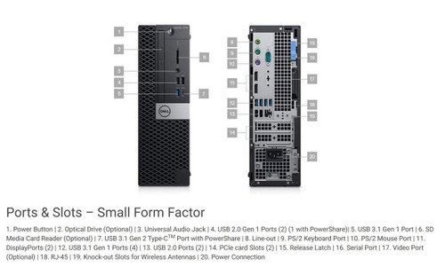 Dell OptiPlex 7070 SFF i5 16GB 256GB SSD Windows 11 Pro