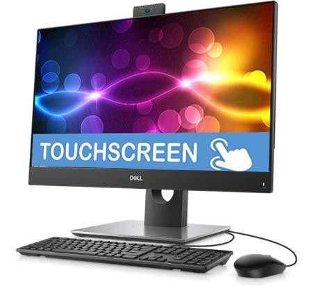 Refurbished Dell Clearance Dell All in One 24" Touchscreen i5 16GB Webcam Windows 11 Pro PC 