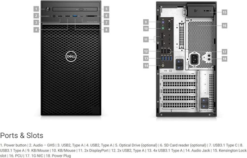 Dell Precision 3630 i7-8700K 32GB RAM 256GB SSD 2TB HDD Nvidia
