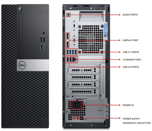 Windows 11 Dell Optiplex 5070 Tower i5 9th Gen PC