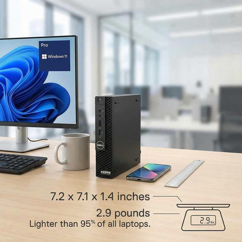 Dell CLEARANCE PRICED: Palm Sized Power - Tiny Computer with HDMI by Dell - Windows 11  