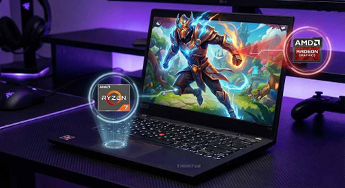  Lenovo ThinkPad T14 AMD Ryzen 7 Pro Touchscreen 14" Laptop Photoshop & Light Gaming 